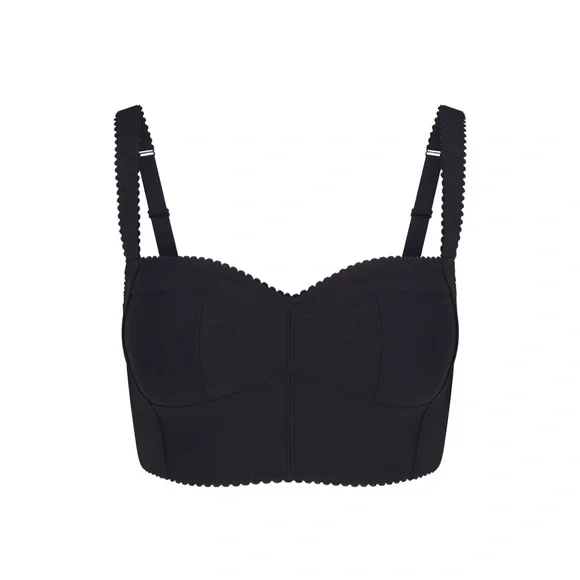 Skims x Dolce Gabbana Body Bustier Corset CroppedTop on Onyx